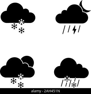 Illustration of mixed weather symbols Stock Vector Image & Art - Alamy