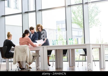 Business team having a meeting in office Stock Photo