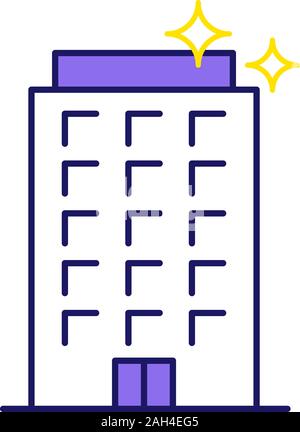 Office cleaning color icon. Apartment cleaning service. Isolated vector illustration Stock Vector