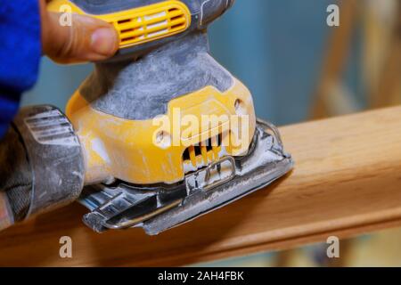 Installation for wooden handrails for grinder work on timber wood ...