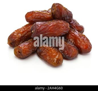 iranian piarom dates isolated on white background Stock Photo