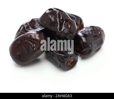 iranian mazafati dates isolated on white background Stock Photo