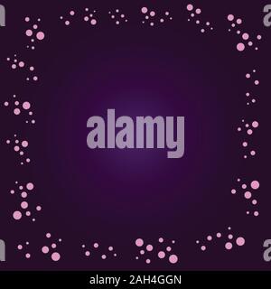 Minimal Abstract Background Design Template with Pinky Bubble Frame Concept, Purple Gradation Color, Vector Project EPS 10 Stock Vector