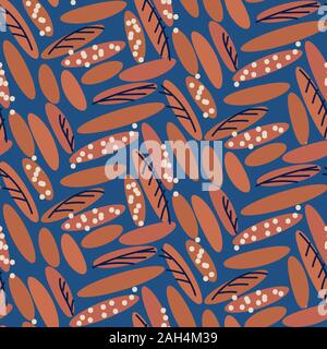 Abstract pebble stone textured seamless vector pattern. Stock Vector