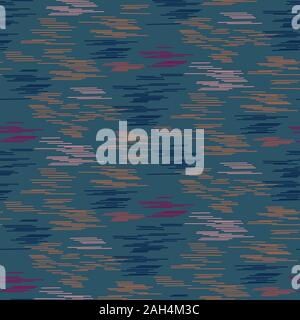 Scratched seamless vector pattern. Fiber stroke lines texture. Stock Vector