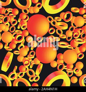 Abstract Golden Balls Stock Vector