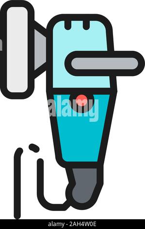 metal polishing line icon vector isolated illustration Stock Vector ...