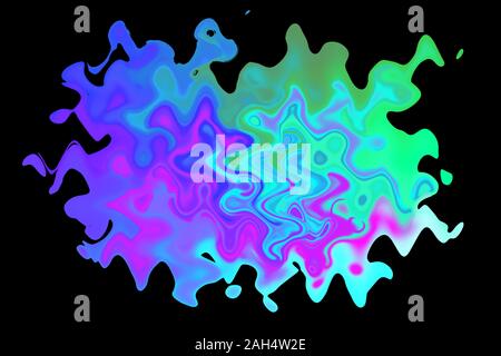 An abstract wavy psychedelic background image. Stock Photo