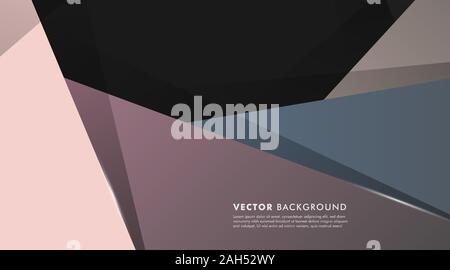 abstract vector background. overlapping geometric shapes. Vector illustrations for wallpapers, banners, backgrounds, cards, landing pages, etc. Stock Vector