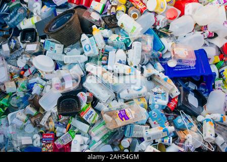 Vancouver Zero Waste Centre - october, 2019 trash recycling plastic. Stock Photo