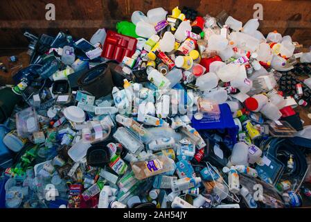 Vancouver Zero Waste Centre - october, 2019 trash recycling plastic. Stock Photo