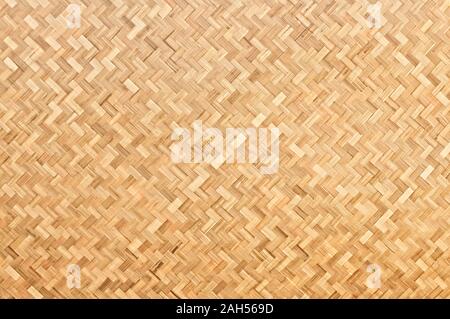 Handcraft woven bamboo texture background Stock Photo