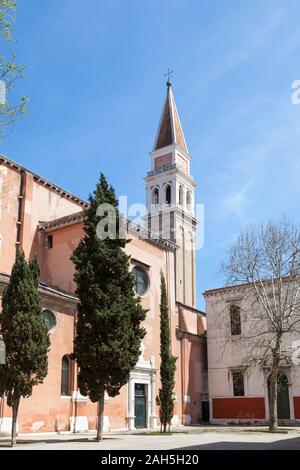 Campiello de la Chiesa and  San Francesco della Vigna Church, Campo San Francesco, Castello, Venice, Italy Stock Photo