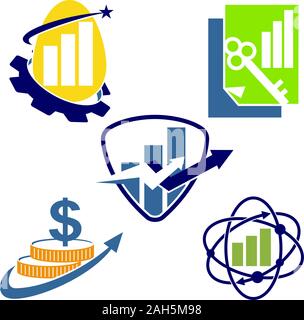 Financial Accounting Logo Template Vector Icon Stock Vector