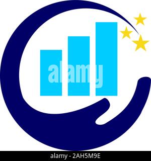 Financial Accounting Consulting Logo Template Vector Icon Stock Vector