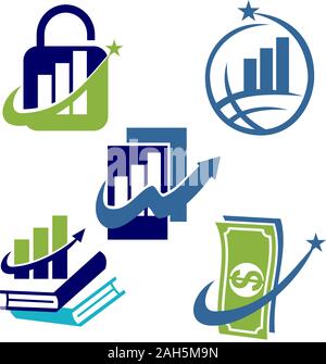 Financial Accounting Consulting Logo Template Vector Icon Stock Vector