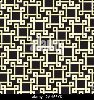 Paper cut seamless pattern in celtic knot style. Tileable vector background with 3D effect. Stock Vector