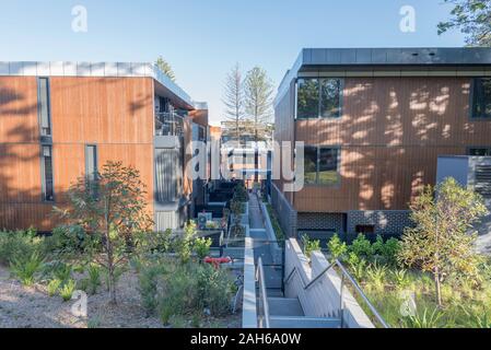 November 2019: New modern designed medium density villas or apartments in the Sydney suburb of Gordon, Australia Stock Photo