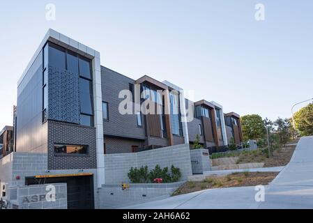 November 2019: New modern designed medium density villas or apartments in the Sydney suburb of Gordon, Australia Stock Photo