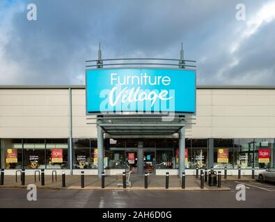 The Furniture Village store at Forbury Retail Park in Reading, UK Stock Photo
