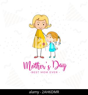 mother day background template vector Stock Vector