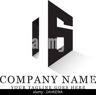 NG initial logo inspiration, negative space letter logo designs Stock Vector