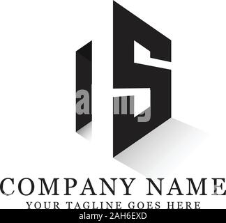 ns LOGO VECTOR Stock Vector