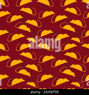 mouse silhouette seamless pattern for chinese new year concept vector illustration background Stock Vector