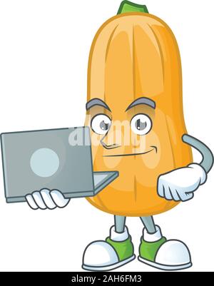 https://l450v.alamy.com/450v/2ah6fm3/smart-butternut-squash-cartoon-character-working-with-laptop-2ah6fm3.jpg