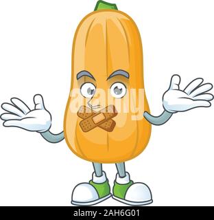 Doctor profession emoticon with butternut squash cartoon character. Vector  illustration Stock Vector Image & Art - Alamy