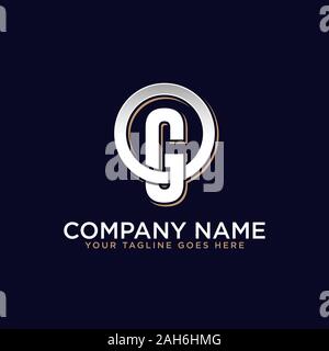 O g initial logo vector, O letter logo inspirations Stock Vector