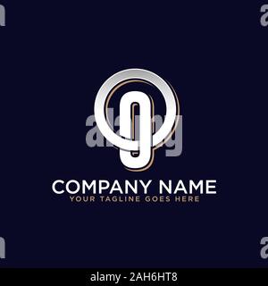 OO  initial logo vector, O letter logo inspirations Stock Vector