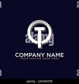 OT initial logo vector, O letter logo inspirations Stock Vector