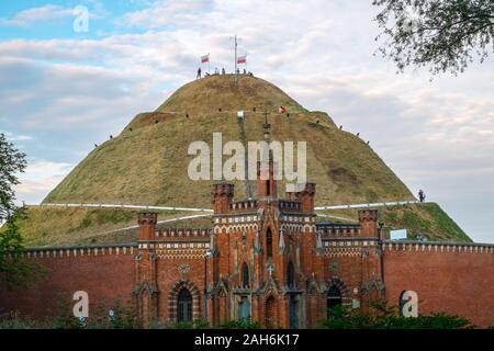 Historic Kościuszko Mound, Krakow, Poland Stock Photo