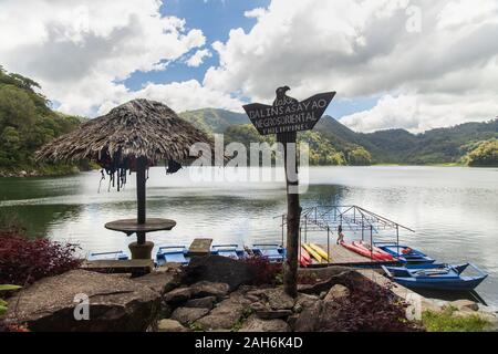 Beautiful landscape at Twin Lake at Dumaguete, Philippines Stock Photo