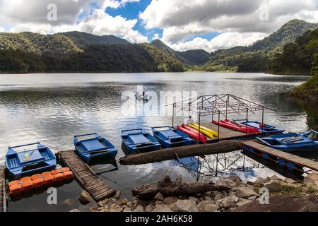 Beautiful landscape at Twin Lake at Dumaguete, Philippines Stock Photo