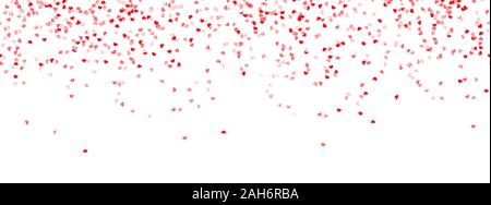 seamless background with different colored confetti hearts for valentine time Stock Vector