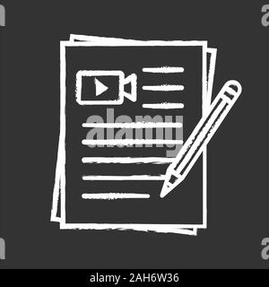 Movie scripts linear icon. Screenplay writing. Thin line illustration.  Scenario. Film making. Contour symbol. Vector isolated outline drawing.  Editable stroke 10432779 Vector Art at Vecteezy