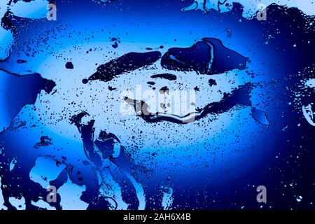 Digital liquid art. Abstract texture for designer background. Color of the year, color concept. Stock Photo