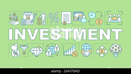 Investment Word Concepts Banner Roi Presentation Website