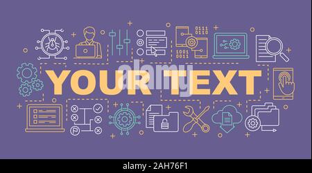 Debugging word concepts banner. Computer virus, bugs. Software errors and problems fixing. Software testing. Programming. Code development. Isolated l Stock Vector