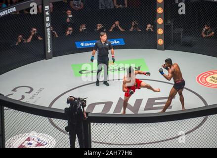 One championship conquest of champions , mixed martial arts show in Manila the Philippines Stock Photo