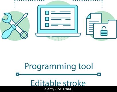 fixing errors, technical problems line icon Stock Vector Image & Art ...