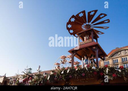 The pyramid of the christmas market in Dresden, germany Stock Photo