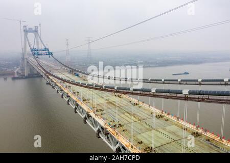 The Wufengshan Yangtze River Bridge, China's First Rail-road Suspension ...