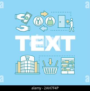 Retail word concepts banner. Shopping. Presentation, website. Marketing. Merchandising. Isolated lettering typography idea with linear icons. Vector o Stock Vector