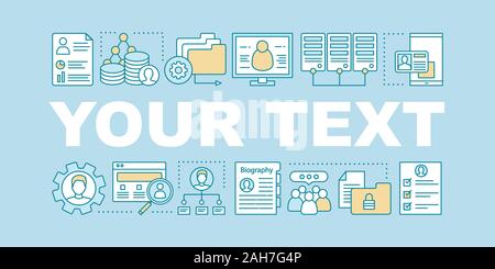 Database word concepts banner. Data systematization, management. Presentation, website. Personal information. Data center. Isolated lettering typograp Stock Vector