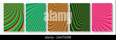 set of geometric abstract backgrounds for book covers brochures and any printed products. F-4 Format. Stock Vector
