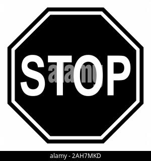 Stop traffic sign Stock Vector