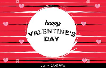 Valentine's day abstract background with cut paper heart. Vector illustration Stock Vector
